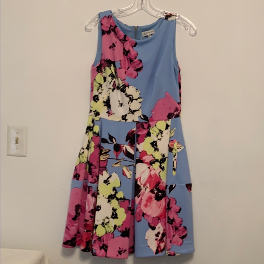Neiman Marcus Pink and Yellow A-Line Sundress for Weddings
